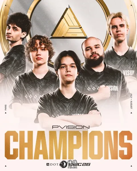 电竞世界杯《DOTA2》:PVISION 3:1 BB夺冠